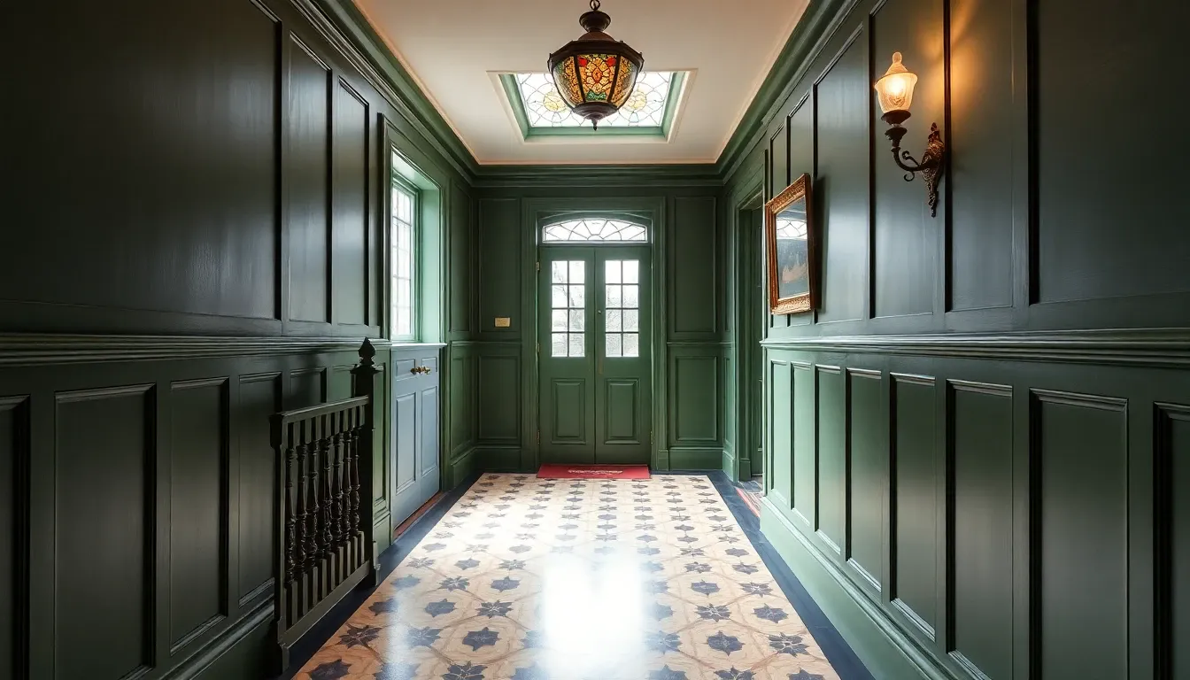 Inspiration — Victorian hallway with encaustic tile floor